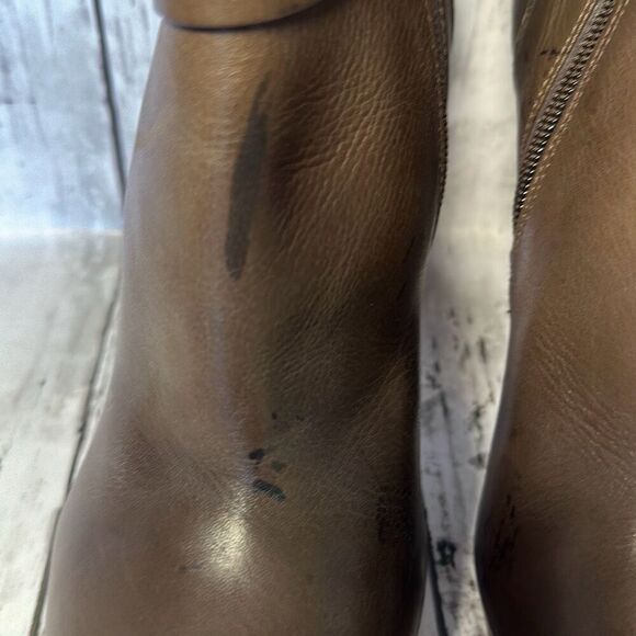 Coach Messina Women Leather & Jacquard Signature C Almond toe Ankle bootie 7.5 - Picture 5 of 14